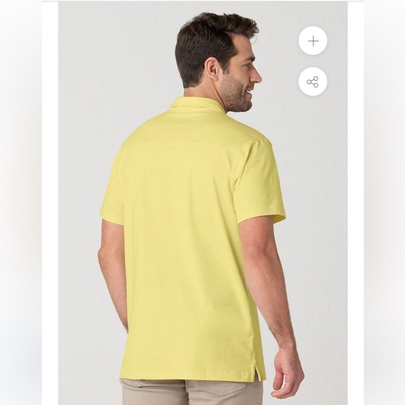 Swet Tailor Men’s All-In Polo in Light Yellow Size XL - Picture 2 of 7